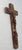 Antique 1700's Hand Carved Wood Religious Jesus Christ Crucified Cross Sculpture For Sale - Image 10 of 14