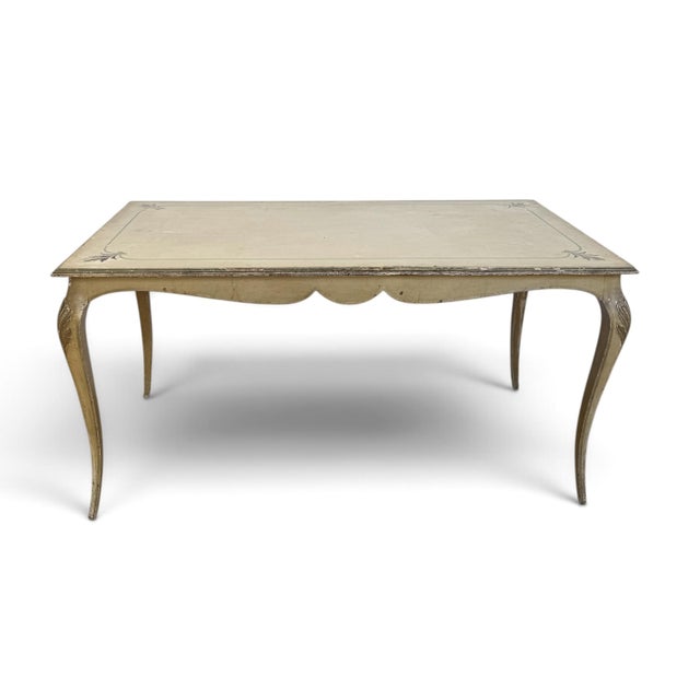 Louis XV Revival French Painted and Gilded Dining Table, 1920s For Sale - Image 12 of 12