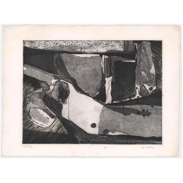 Abstract 1970s Lin Warren Abstract Etching For Sale - Image 3 of 3