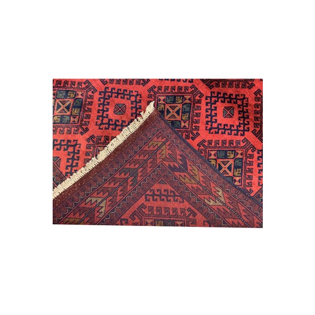 Fine Quality Hand Knotted Afghan Khal Mohammadi Wool Area Rug 6.6 X 4.0 Ft For Sale - Image 10 of 10