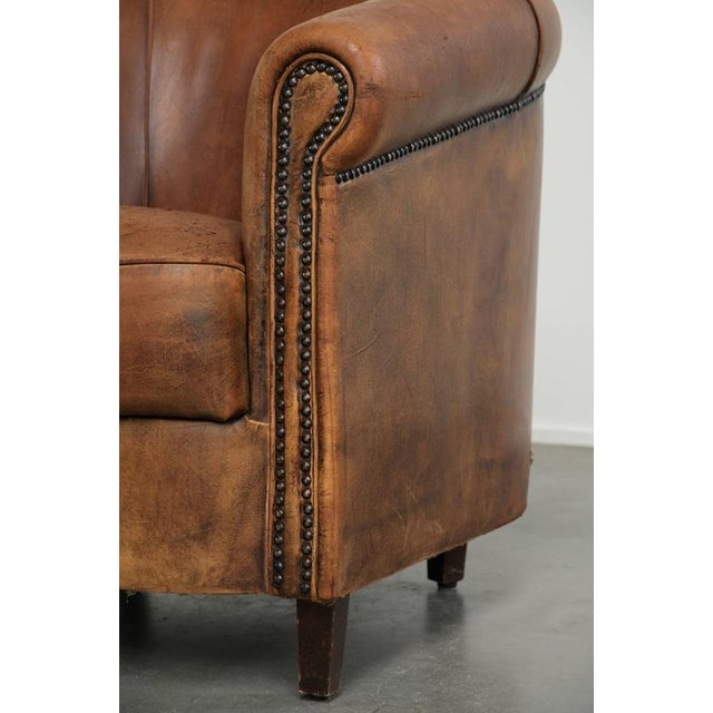 Vintage Sheepskin Club Armchairs, Set of 2 For Sale - Image 12 of 16