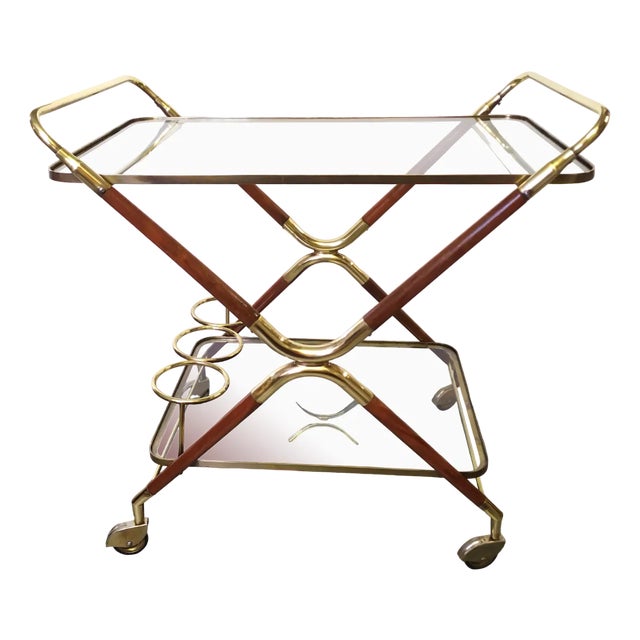 Italian Serving Bar Cart, 1950s For Sale