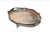 Art Nouveau Antique Sheffield England Huge Oval Footed Gallery Serving Tray For Sale - Image 3 of 9