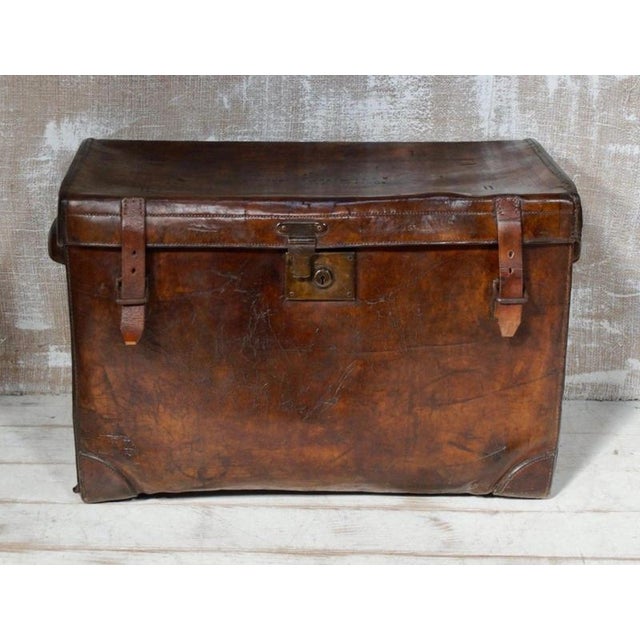 Victorian Leather Boot Trunk from Peal & Co London, 1880 For Sale - Image 4 of 13