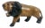 Vintage Wooden Carved Lion Figure, 1930s For Sale