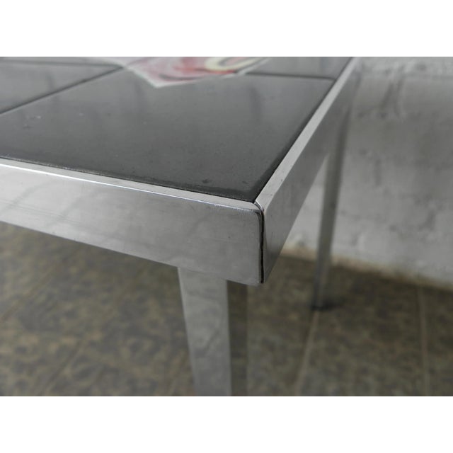 Vintage Table with Decorative Tiles For Sale - Image 17 of 18