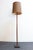 Vintage floor lamp (shade is not included) composed of a rectangular teak column supported by a footed rectangular base...