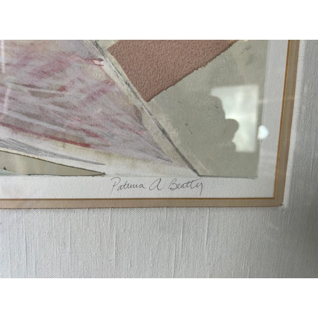 1980s 80's Patricia A. Beatty " Speaking Mi Tongues " Mixed Media Art-Work For Sale - Image 5 of 13