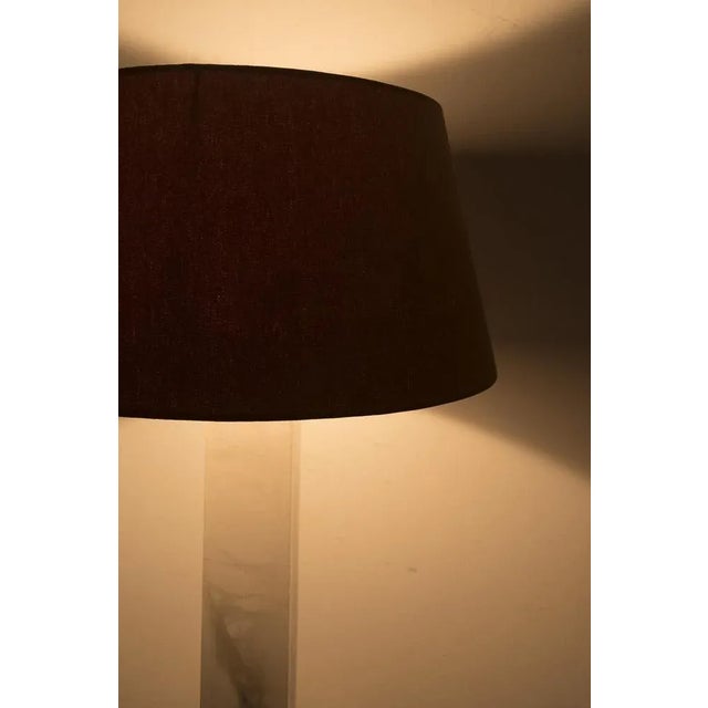Vintage Brass & Marble Table Lamp For Sale - Image 6 of 8