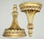 Large pair of gilt Italian Neoclassical Style wall brackets. They are handcrafted with a lovely fluted, fan and stylized...