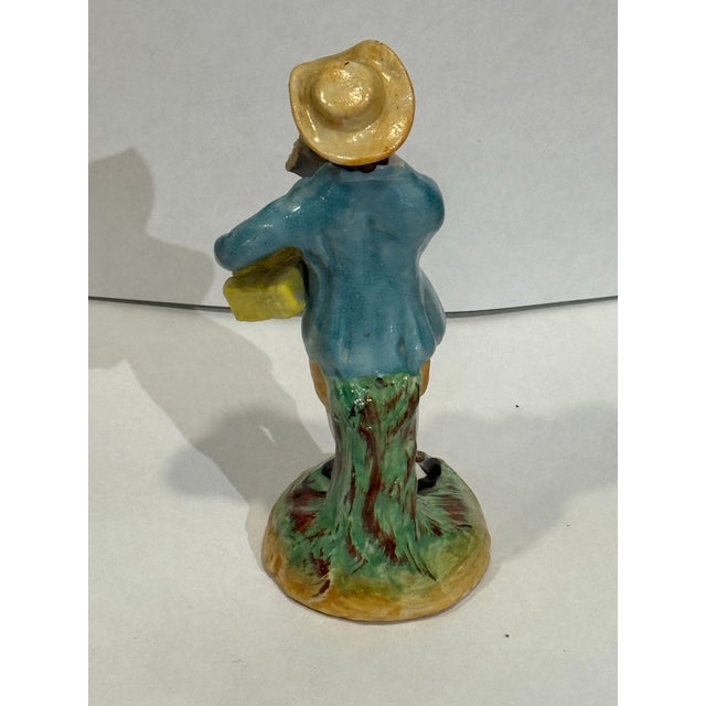 Traditional Mid 19th Century Vintage Fruit Seller Staffordshire Figurine For Sale - Image 3 of 6