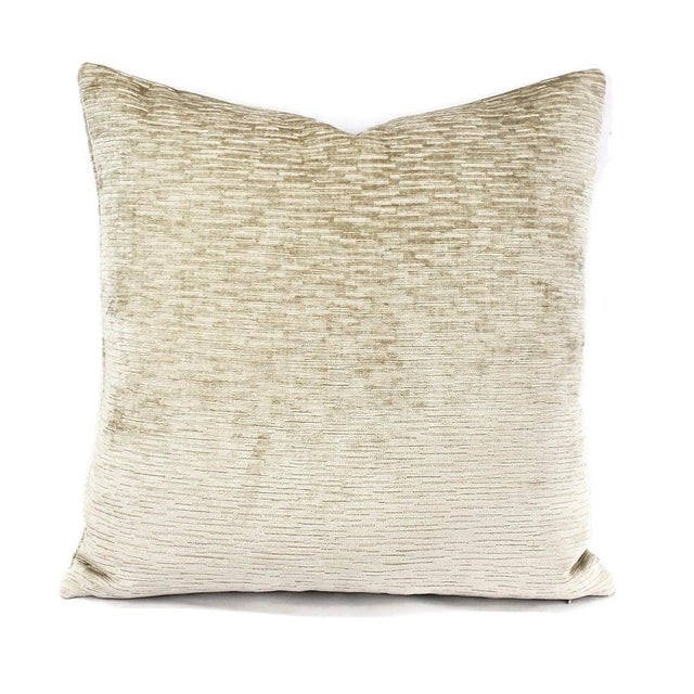 Textile Pindler Foreland in Dove Texture Chenille Pillow Cover For Sale - Image 7 of 7
