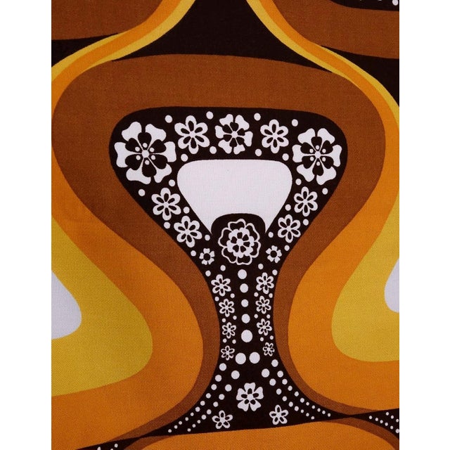 Mid-Century Modern Mid-Century Modern German Ukadan Fabric for Curtains, 1970s For Sale - Image 3 of 6
