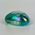 1990s 1996 Vintage Triangular Glass Paperweight With Sea Aqua Theme Signed C. Goodman For Sale - Image 5 of 8