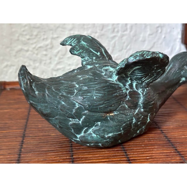 1980s 1980s Copper Verdigris Duckling Fountainhead For Sale - Image 5 of 10