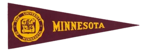 Vintage University of Minnesota Felt Flag