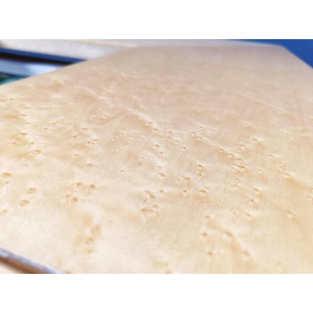 Hollywood Regency Vintage Ash Wood Coffee Table by Paul Michel, 1970s For Sale - Image 3 of 14