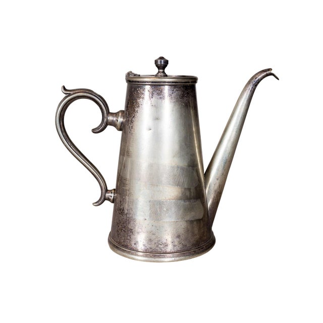 English Antique Pewter Serving Pitcher For Sale - Image 3 of 6