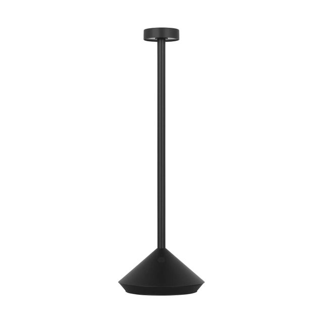 Metal Sean Lavin by Visual Comfort Modern Moneta Accent Cordless/Rechargeable Table Lamp in Black For Sale - Image 7 of 8