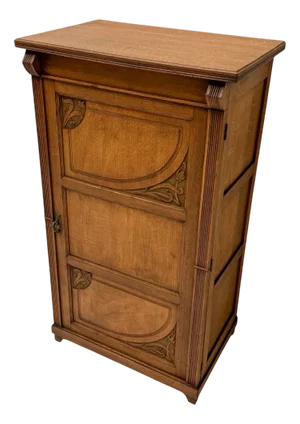 Arts & Crafts Art Nouveau One-Door Cabinet, 1900s