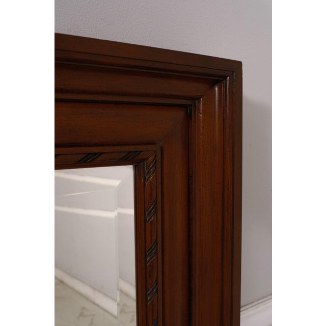 2000 - 2009 Henkel Harris Model H-8 Beveled Glass Mahogany Mirror For Sale - Image 5 of 8