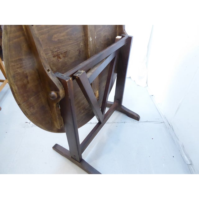 Vintage Wine Tasting Table For Sale - Image 4 of 4