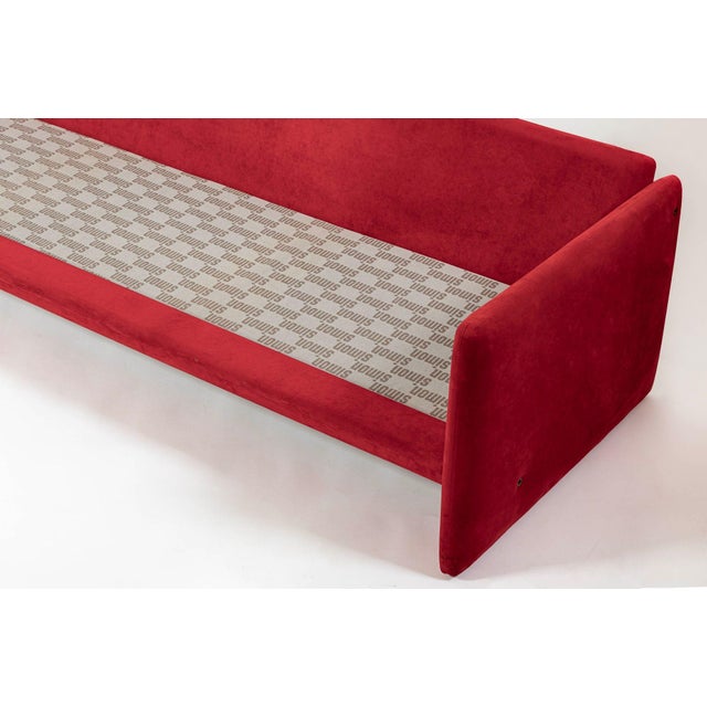 Vintage Italian Modern Red Simone Sofa by Simon International, Italy, Circa 1972 For Sale - Image 18 of 18