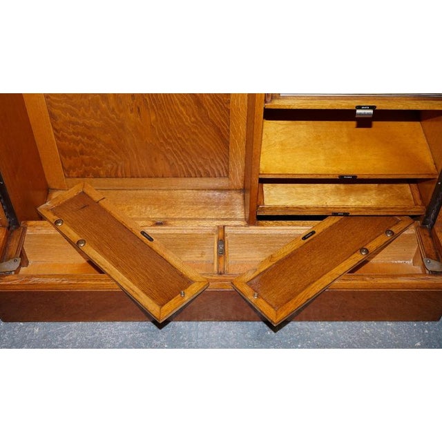 Vintage Art Deco Wardrobe in Oak, 1930s For Sale - Image 16 of 18
