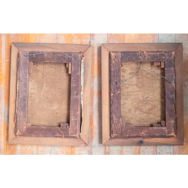 19th Century Pair of Portraits of Husband and Wife "Marital Bliss" For Sale - Image 16 of 18