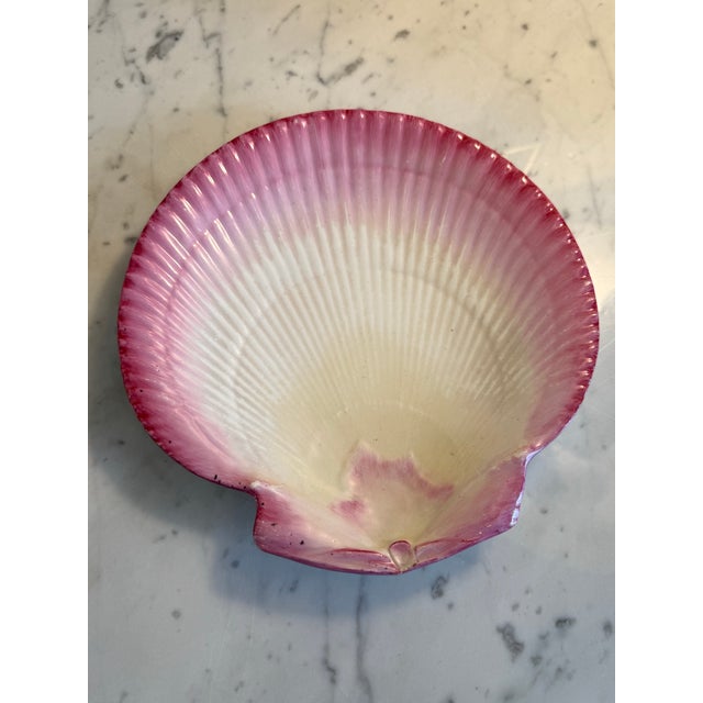 Nautical Antique 1891 Wedgwood Pink Majolica Nautilus Dessert Service – 8 Pieces For Sale - Image 3 of 11