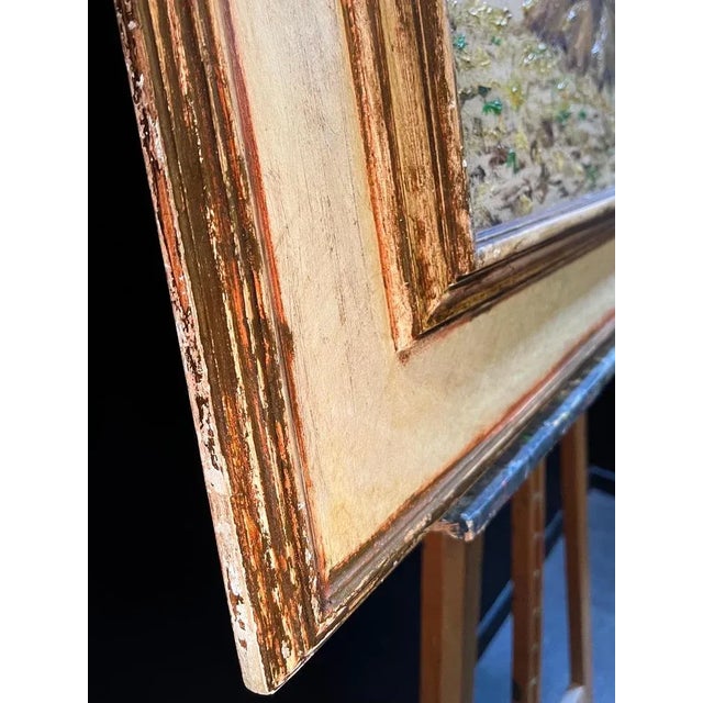 Unknown Artist, Hayfield, Oil on Canvas For Sale - Image 9 of 12