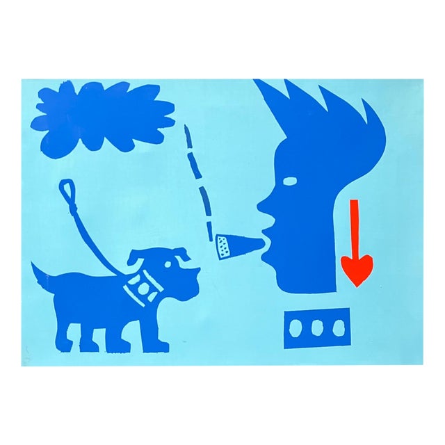 Alexandre Schaller, Ephemeral Trail, Acrylic on Canvas, 1990s For Sale