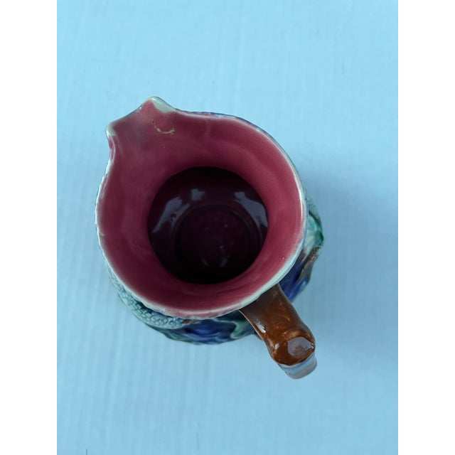 Early 20th Century Majolica Fish Pitcher For Sale - Image 6 of 9