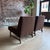 Pair of Custom Made Mid-Century Modern Dunbar Style Slipper Chairs For Sale In Cleveland - Image 6 of 11