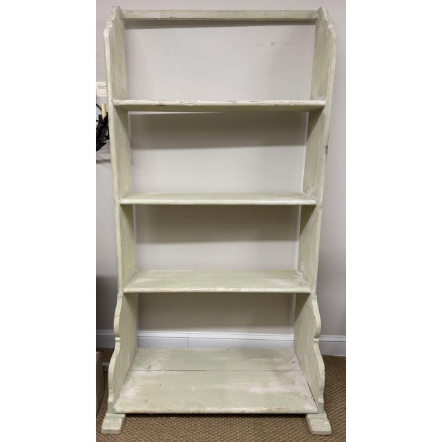 Custom French Provincial Style Pot Board with Multiple Shelves. Good proportions with shaped sides and 4 shelves on sledge...