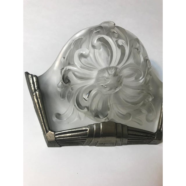 Marius-Ernest Sabino French Art Deco Sconces Signed by Sabino - a Pair For Sale - Image 4 of 12