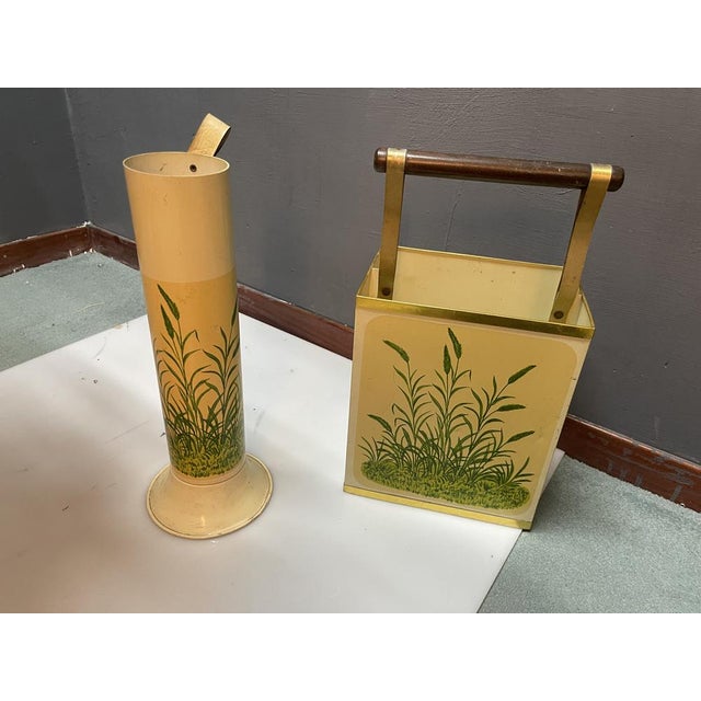 Vintage Umbrella Stand & Newspaper Holder, 1950s, Set of 2 For Sale - Image 6 of 7