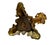 Glass 19th Century French Dore Bronze Candlesticks With Crystal Prisms - A Pair For Sale - Image 7 of 7