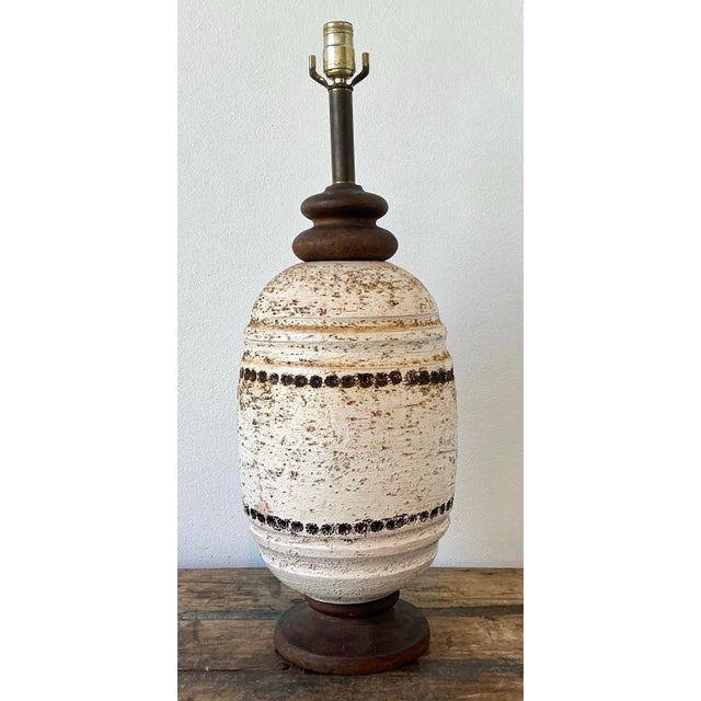 Vintage MCM Lava Glaze Lamp For Sale - Image 12 of 12