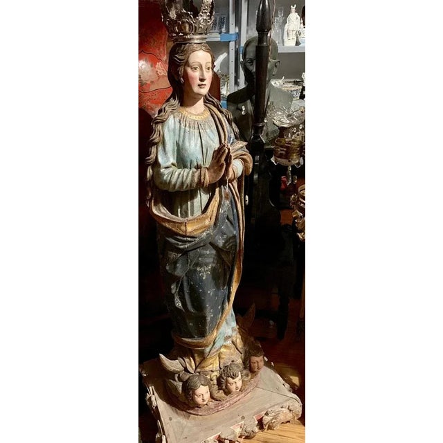 Indo-Portuguese Sculpture, 17th Century For Sale - Image 10 of 11