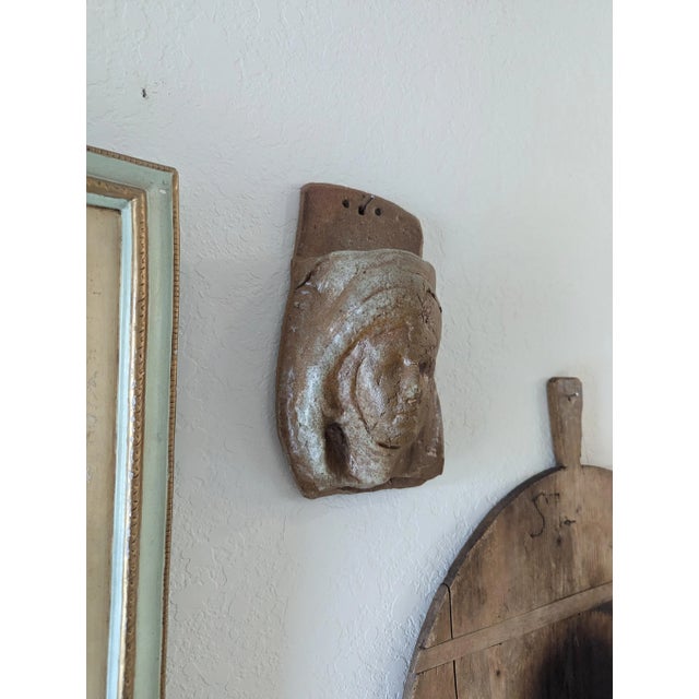 Brown Vintage Ishmael Soto Pottery Plaque Wall Pocket For Sale - Image 8 of 10