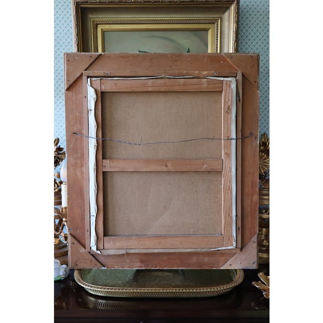 1952 Kenzo Nakamori Signed Oil Portrait of a Woman in Ornate Giltwood Frame For Sale - Image 18 of 18