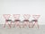 1980s Vintage Red Metal Dining Chairs from Jozef Hoffmann, 1980s, Set of 4 For Sale - Image 5 of 10