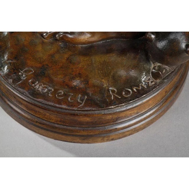 Bronze Femme Aux Colombes Sculpture by Charles-Alphonse Gumery For Sale - Image 17 of 18