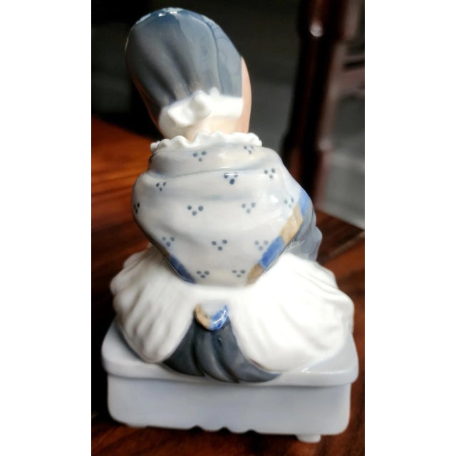 Royal Copenhagan Royal Copenhagen Danish Hand-Painted Fine Porcelain Figurine For Sale - Image 4 of 13
