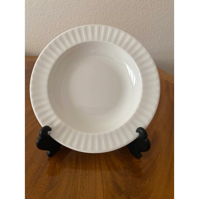 Late 20th Century Wedgwood White Night and Day Individual Pasta/Soup/Salad Bowl a Classic Mint Condition. For Sale - Image 10 of 12