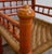 Orange 20th Century Painted Wooden Chair and Braided Strings, India For Sale - Image 8 of 18