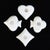 French Porcelain Playing Card Themed Ashtrays, Limoges, 1960s, Set of 4 For Sale - Image 6 of 12