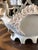 Sky Blue Antique Bisque Planter With Cherub Flower Design For Sale - Image 8 of 11