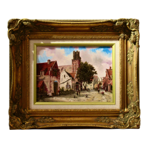 Henry Ramirez European Cityscape #4 C.1990 Painting